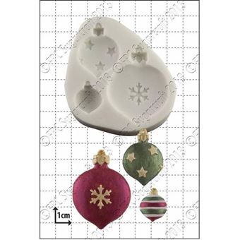 Picture of XMAS BAUBLES SILICONE MOULD